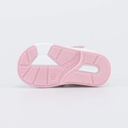 022153-24 Кожаные сандалии Первые шаги Дюймовочка для девочки белый + розовый фото №3