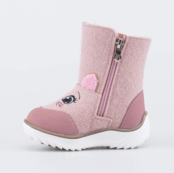 167070-44 Валенки на молнии Котенок для девочки розовый фото №2