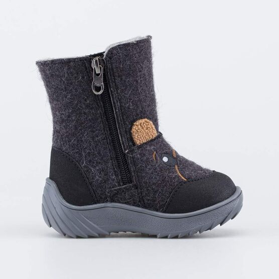 167071-42 Серые валенки на молнии Медвежонок для мальчики серый фото №2