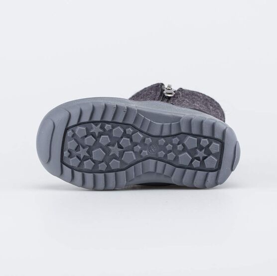 167071-42 Серые валенки на молнии Медвежонок для мальчики серый фото №3