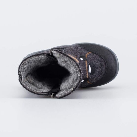 167071-42 Серые валенки на молнии Медвежонок для мальчики серый фото №4