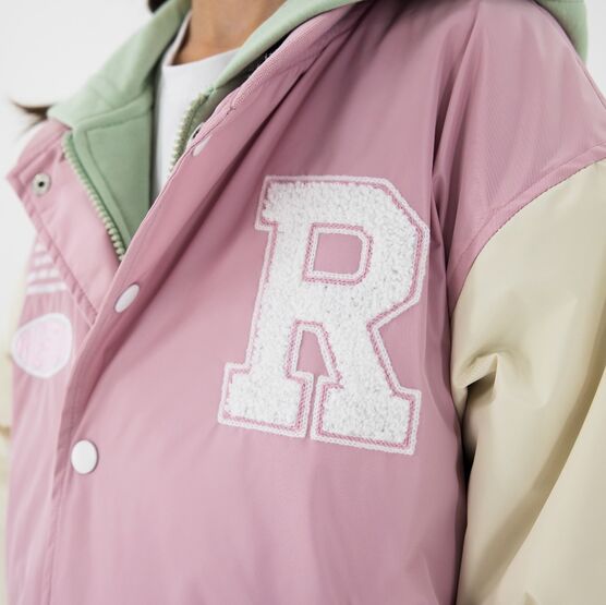 07857065-40 Куртка-бомбер для девочки розовый для девочки розовый фото №5