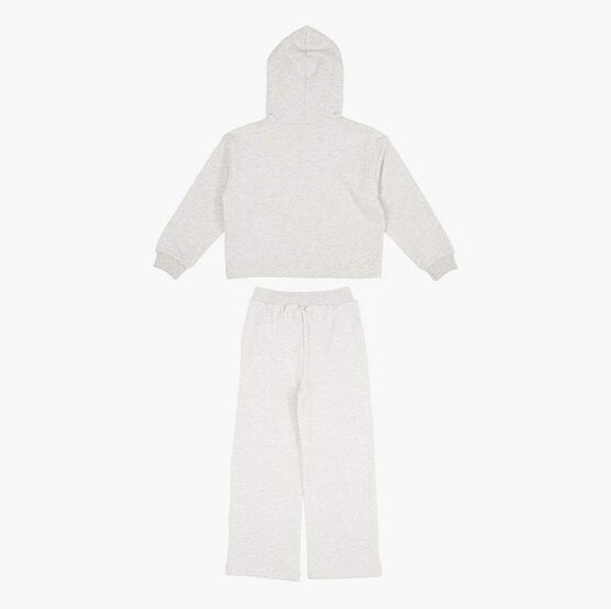 07864071-40 Костюм худи + брюки серый для девочки серый фото №2