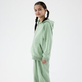 07864084-40 Костюм олимпийка + брюки зеленый для девочки зеленый