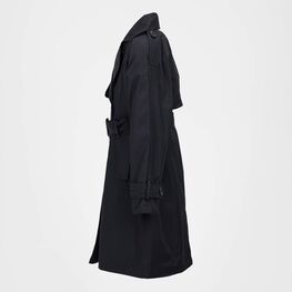 07872004-42 Плащ-тренч детский черный для девочки черный фото №2