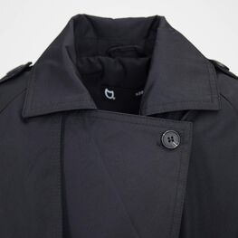 07872004-42 Плащ-тренч детский черный для девочки черный фото №4