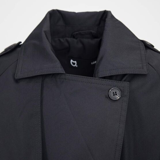 07872004-42 Плащ-тренч детский черный для девочки черный фото №4