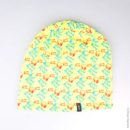 07811059-10 Шапка двойная салатовая для девочки салатовый