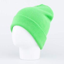 07811412-42 Зеленая шапка для мальчика на осень/весну для девочки зеленый