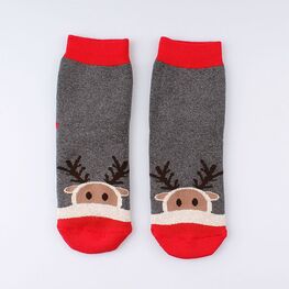 07042313-40 Носки детские махровые Северный олень тёмно-серый для универсальные темно-серый