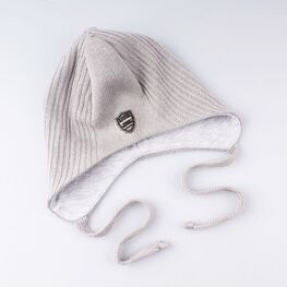 07711094-40 Шапка на весну, 50% хлопок, светло-серая для мальчики разноцветный