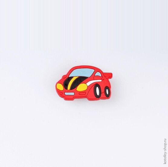 03014004-40 Украшение для обуви Машина красная для мальчики красный
