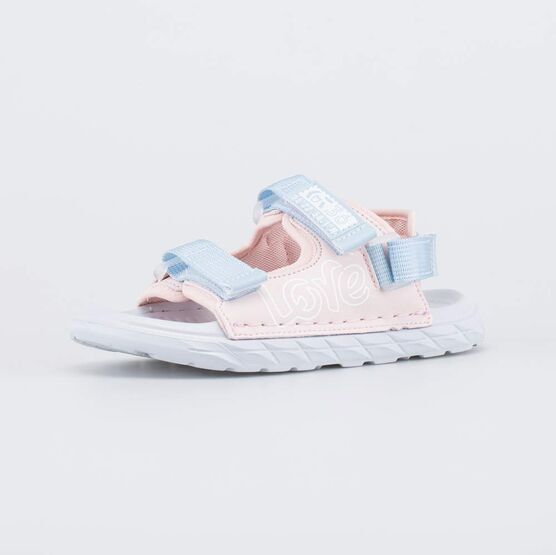 524116-12 Пляжная обувь для девочки Любовь для девочки розовый + голубой