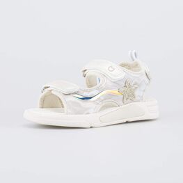 524117-12 Пляжные сандалии с LED Морская звезда для девочки бежевый