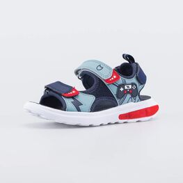 524119-12 Пляжные сандалии с LED Геймер для мальчики синий + красный