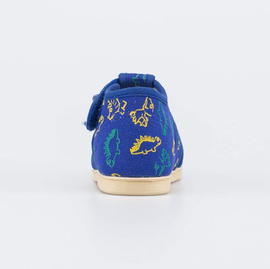 221164-71 Текстильная обувь для первых шагов Динозаврики для мальчики синий фото №5