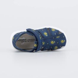 221169-11 Текстильные сандалии Лев для мальчики синий фото №4
