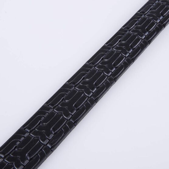 03704002-20 Ремень кожаный черный для мальчики черный фото №4