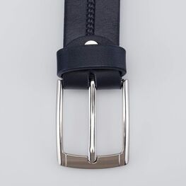 03704030-20 Ремень кожаный синий для мальчики синий фото №4