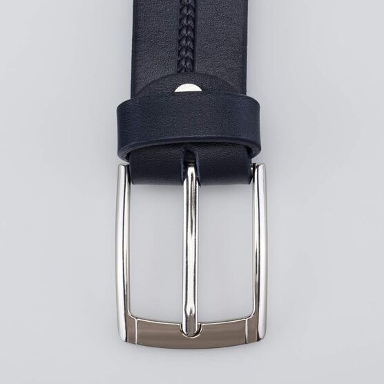 03704030-20 Ремень кожаный синий для мальчики синий фото №4