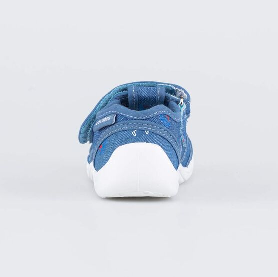 221114-11 Хлопковые сандалии Кораблик для мальчики синий фото №5