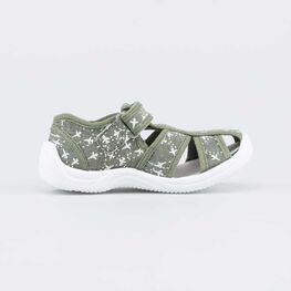 221115-12 Сандалии текстильные для мальчики хаки фото №2