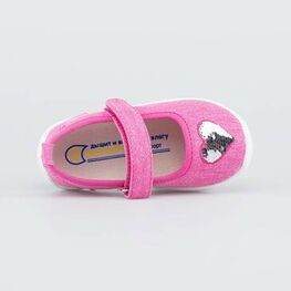 231180-12 Текстильная обувь на липучке для девочки фуксия фото №4