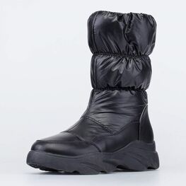 664132-43 Сапожки-дутики для девочки для девочки черный