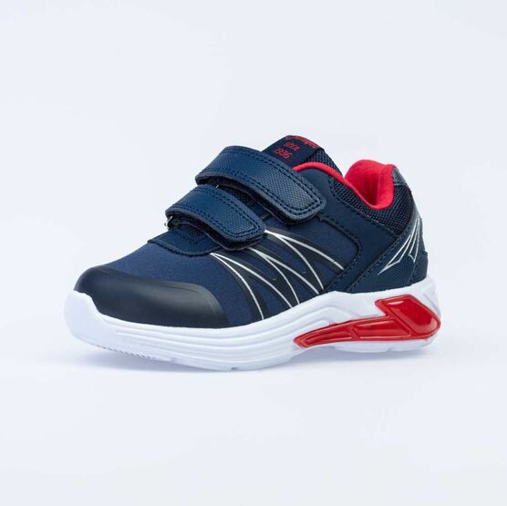 344288-71 Кроссовки с LED-подсветкой на подошве для мальчики син-кра