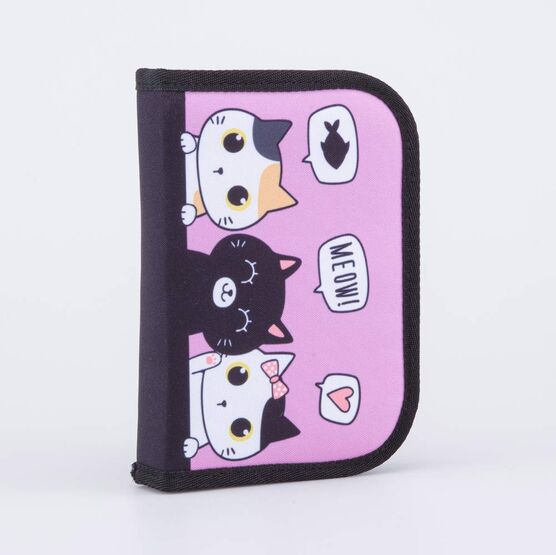 02817331-40 Школьный набор Рюкзак Мешок Пенал КК для девочки черный + розовый фото №4