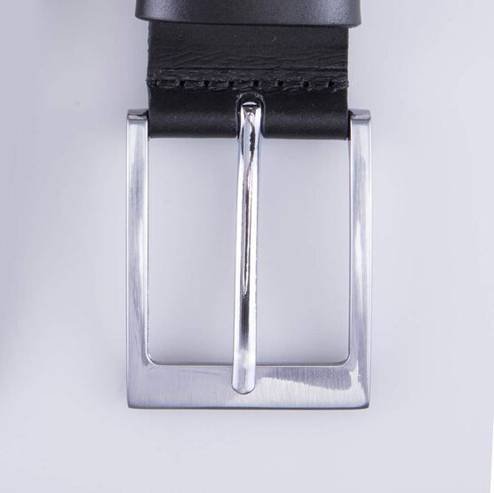 03704004-30 Ремень кожаный для мальчика Черный для мальчики черный фото №5