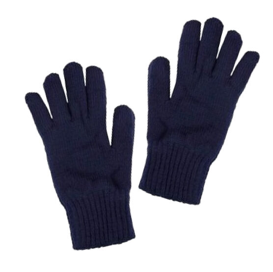 07721174-41 Перчатки для мальчиков однослойные угольно-синие для мальчики темно-синий
