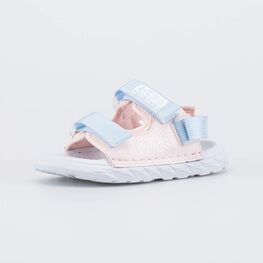 324088-12 Пляжная обувь для девочки Любовь розово-голубой для девочки розовый + голубой