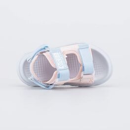 324088-12 Пляжная обувь для девочки Любовь розово-голубой для девочки розовый + голубой фото №4