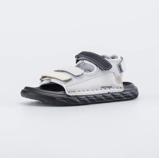 324089-13 Пляжные серые сандалии Оригинал для мальчики серый + бежевый