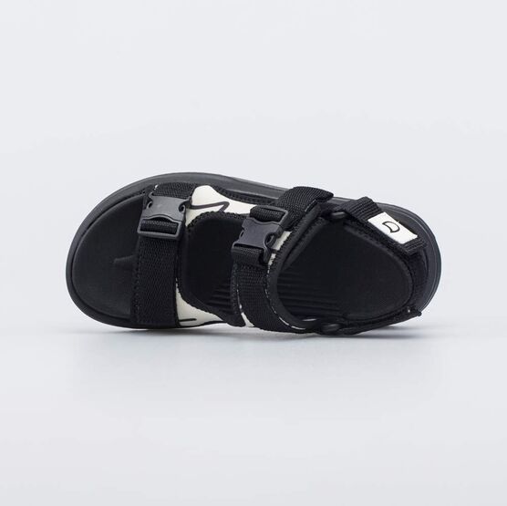 521060-11 Пляжные сандалии-трансформеры для девочки черный + белый фото №4
