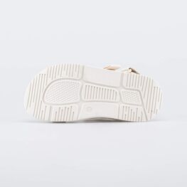 521060-12 Пляжные сандалии-трансформеры для девочки бежевый + белый фото №3