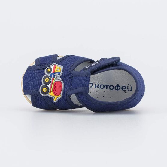 221163-71 Текстильная обувь для малышей для мальчики синий фото №4