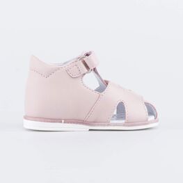 022137-22 Кожаные босоножки для девочки для девочки розовый фото №2