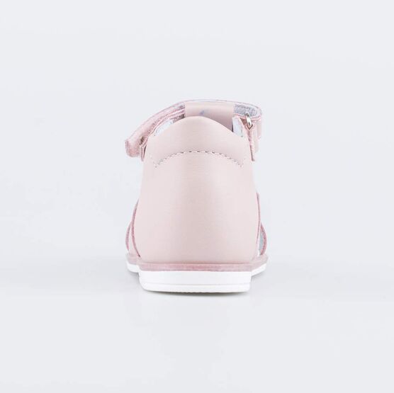 022137-22 Кожаные босоножки для девочки для девочки розовый фото №5