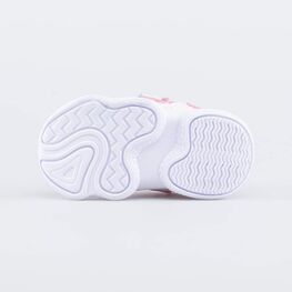 144142-14 Кроссовки из вязаного текстиля для девочки розовый фото №3