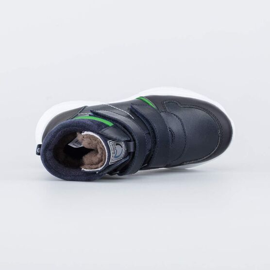 552239-55 Зимние ботинки на липучках для мальчика для мальчики синий фото №4