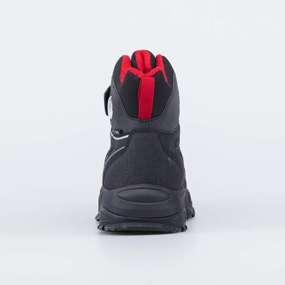 654853-42 Светоотражающие мембранные ботинки для мальчики черно-красный фото №5