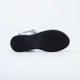 722035-21 Босоножки для девочки из натурального нубука для девочки серебрист. фото №3