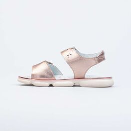 522163-22 Босоножки для девочки кожаные для девочки бронзовый фото №2