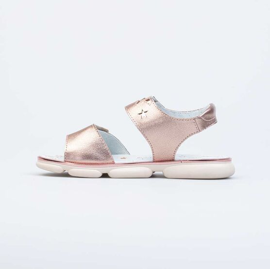 522163-22 Босоножки для девочки кожаные для девочки бронзовый фото №2