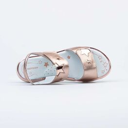 522163-22 Босоножки для девочки кожаные для девочки бронзовый фото №4