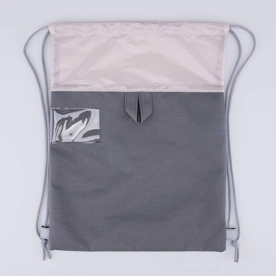 02808230-40 Мешок для обуви Котики для девочки серый + розовый фото №2