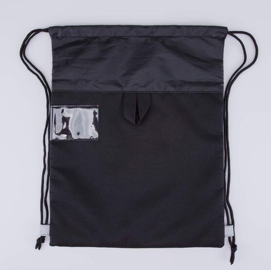 02808231-40 Мешок для обуви Мягкий котик КК для девочки черный + розовый фото №2