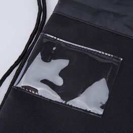 02808231-40 Мешок для обуви Мягкий котик КК для девочки черный + розовый фото №4